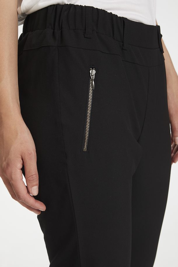 Buy Women Black Regular Fit Print Casual Trousers Online - 801273