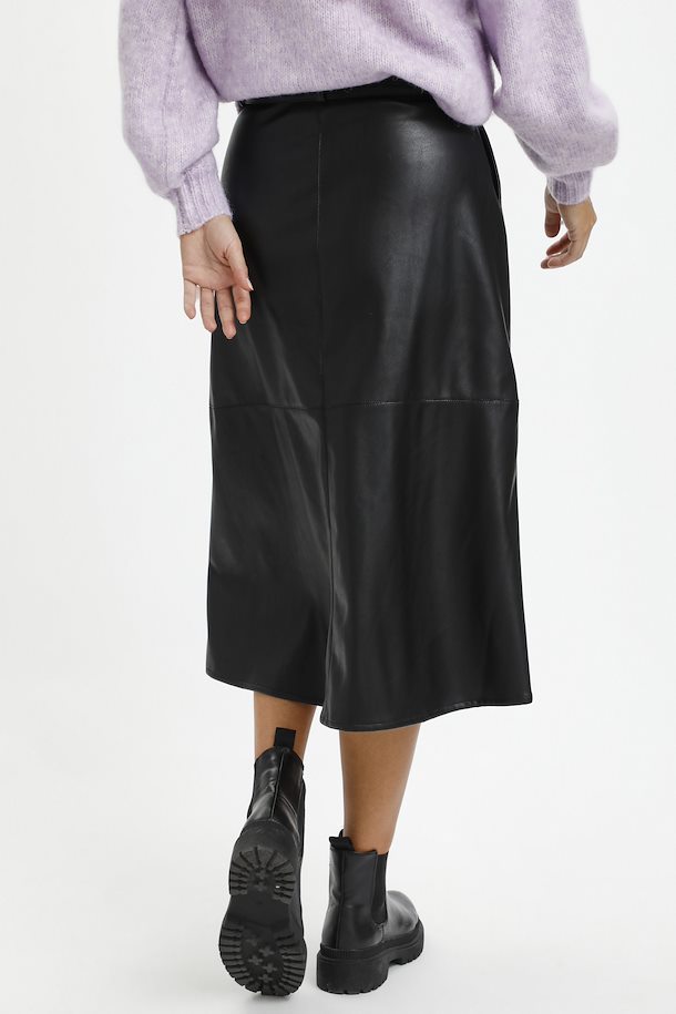 Black Deep KAsumi HW Fake Leather Skirt fra Kaffe – Køb Black Deep ...