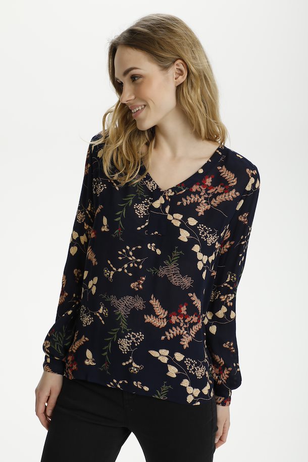 Women's Relaxed Fit V-Neck in Midnight